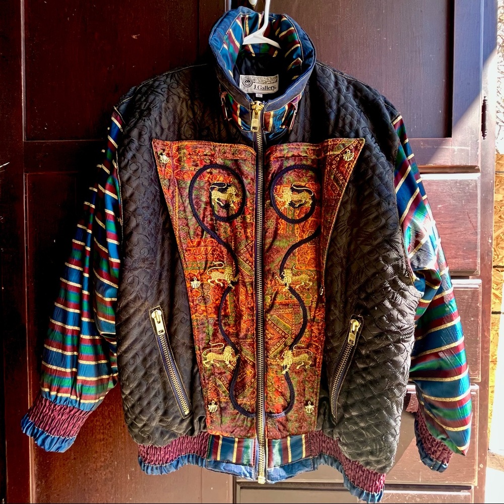 AJ Gallery Bomber Jacket - Multicolor